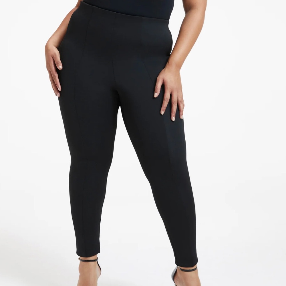 Plus size scuba skinny pants